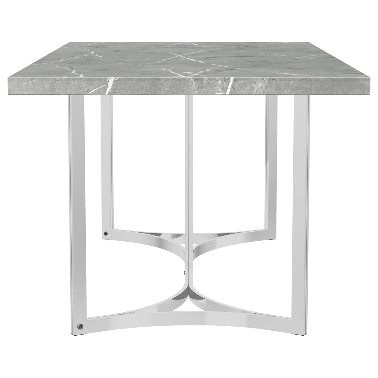 Sterling Gray Rectangular Faux Marble Dining Table from Coaster - Luna Furniture