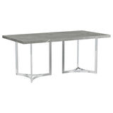 Sterling Gray Rectangular Faux Marble Dining Table from Coaster - Luna Furniture