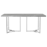 Sterling Gray Rectangular Faux Marble Dining Table from Coaster - Luna Furniture