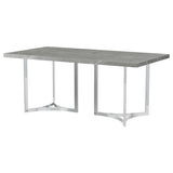 Sterling Gray Rectangular Faux Marble Dining Table from Coaster - Luna Furniture