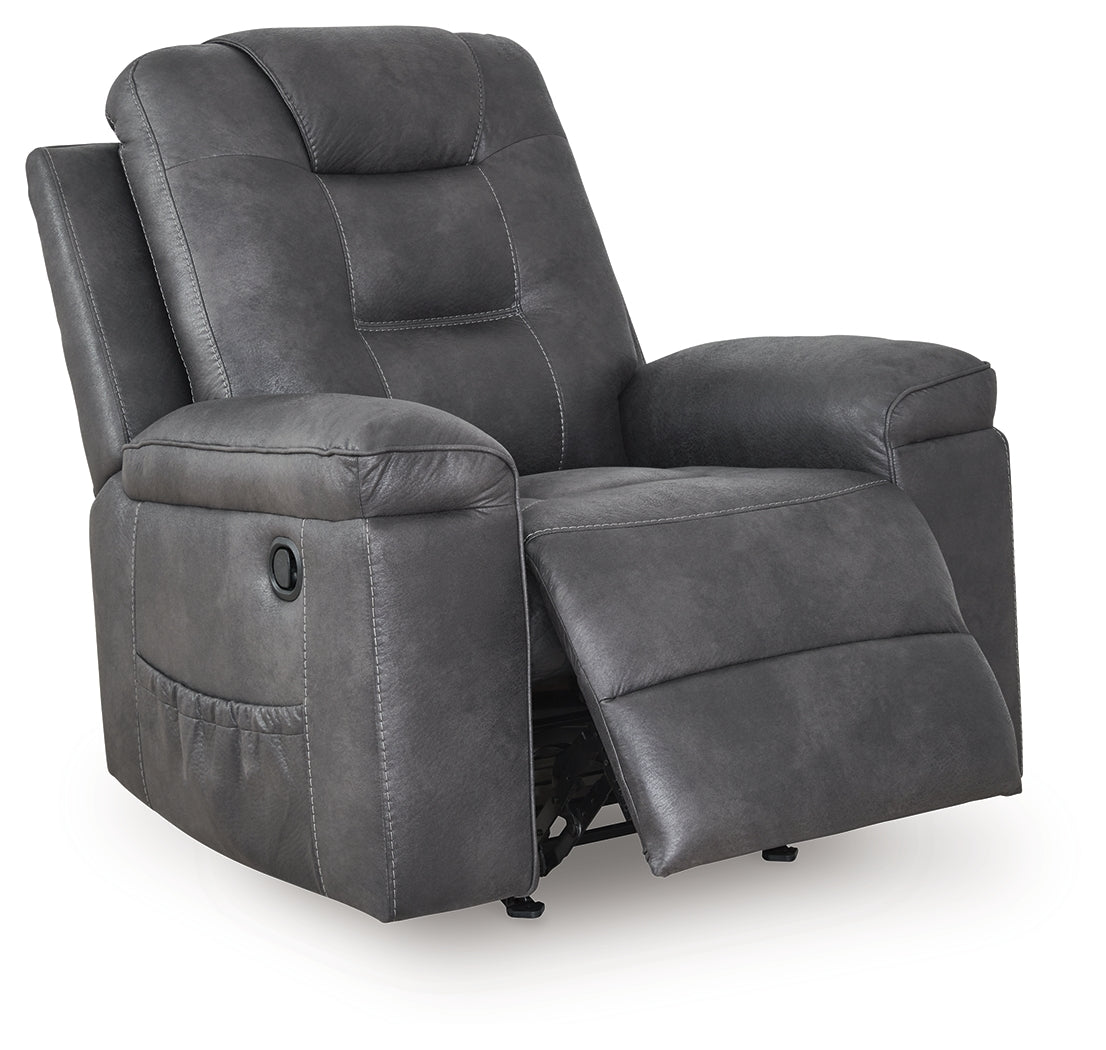 Stockworth Granite Recliner from Ashley - Luna Furniture