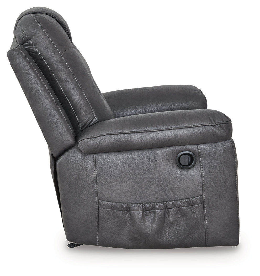 Stockworth Granite Recliner from Ashley - Luna Furniture