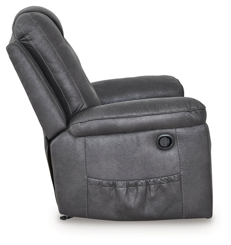 Stockworth Granite Recliner from Ashley - Luna Furniture