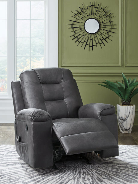 Stockworth Granite Recliner from Ashley - Luna Furniture