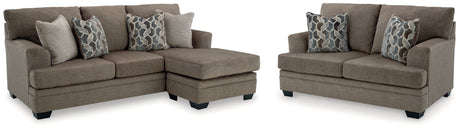Stonemeade Nutmeg Sofa Chaise and Loveseat from Ashley - Luna Furniture