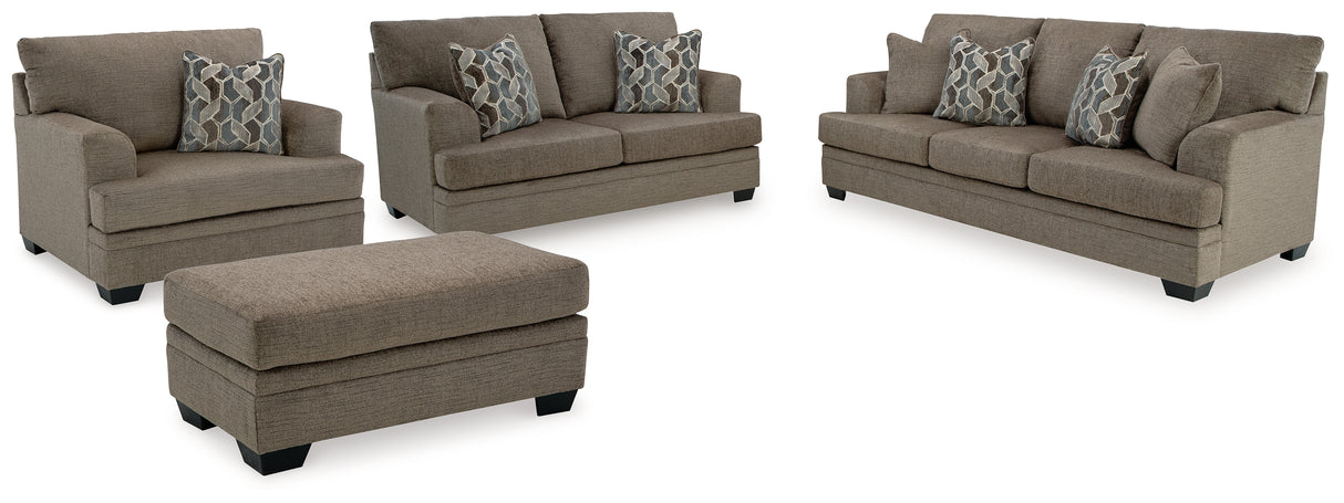 Stonemeade Sofa, Loveseat, Chair and Ottoman in Nutmeg from Ashley Furniture - Luna Furniture