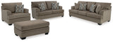 Stonemeade Sofa, Loveseat, Chair and Ottoman in Nutmeg from Ashley Furniture - Luna Furniture
