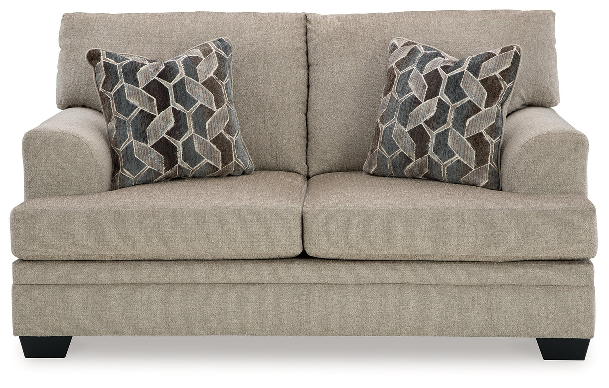 Stonemeade Sofa, Loveseat, Chair and Ottoman in Taupe from Ashley Furniture - Luna Furniture
