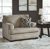 Stonemeade Sofa, Loveseat, Chair and Ottoman in Taupe from Ashley Furniture - Luna Furniture