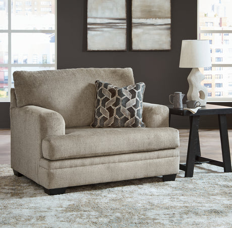Stonemeade Sofa, Loveseat, Chair and Ottoman in Taupe from Ashley Furniture - Luna Furniture