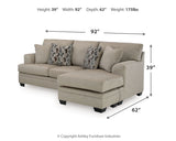 Stonemeade Taupe Sofa Chaise and Recliner from Ashley - Luna Furniture