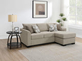 Storey Camel Upholstered Sleeper Sectional Chaise Sofa from Coaster - Luna Furniture