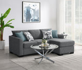 Storey Gray Upholstered Sleeper Sectional Chaise Sofa from Coaster - Luna Furniture