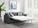 Storey Gray Upholstered Sleeper Sectional Chaise Sofa from Coaster - Luna Furniture
