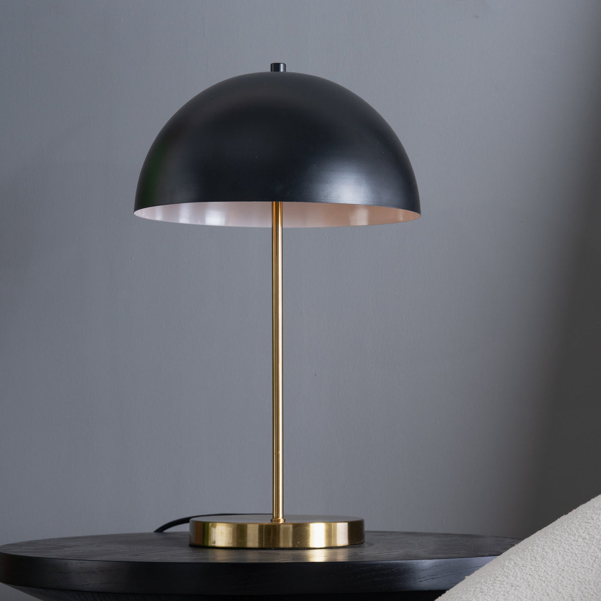 Stratos Table Lamp - Black outer - White inner from Ashcroft Furniture - Luna Furniture