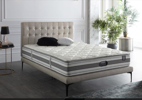 Stratton Bell Basic Cream Full Platform Bed from Bellona - Luna Furniture