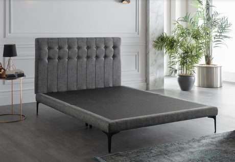 Stratton Bell Basic Grey Full Platform Bed from Bellona - Luna Furniture