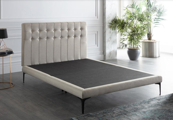 Stratton Bell Basic Cream King Platform Bed