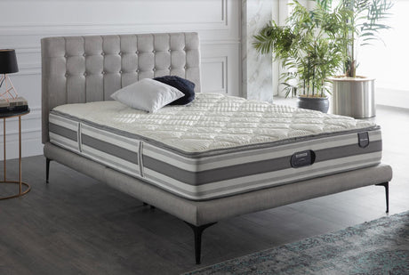 Stratton Bell Basic Light Gray Queen Platform Bed from Bellona - Luna Furniture