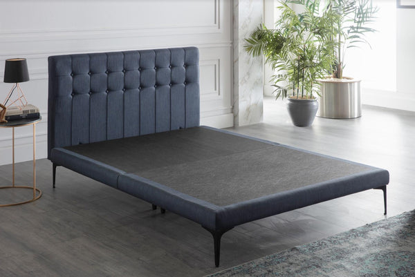 Stratton Bell Basic Navy Queen Platform Bed