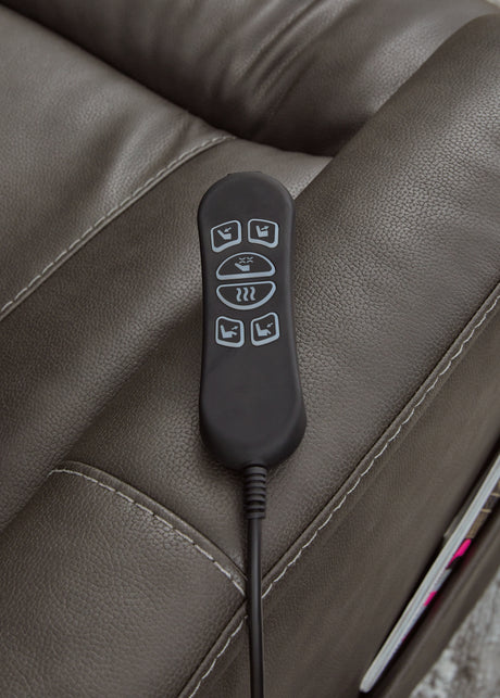 Strawbill Shadow Power Lift Recliner from Ashley - Luna Furniture