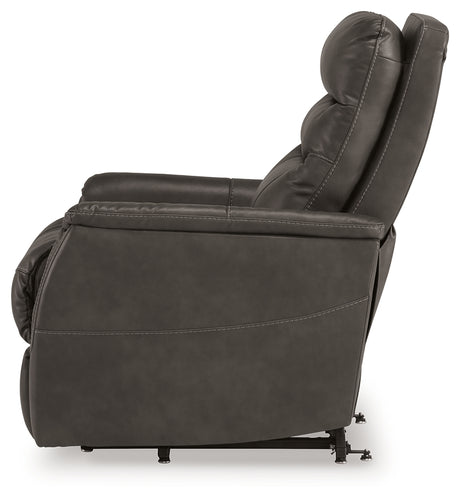 Strawbill Shadow Power Lift Recliner from Ashley - Luna Furniture