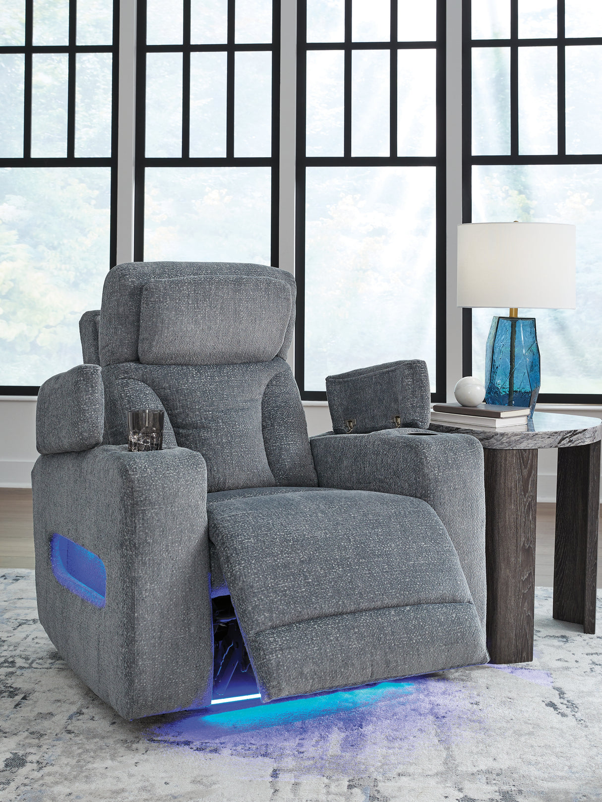 Studio Cave Steel Power Recliner from Ashley - Luna Furniture