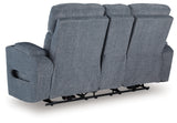 Studio Cave Steel Power Reclining Loveseat with Console from Ashley - Luna Furniture