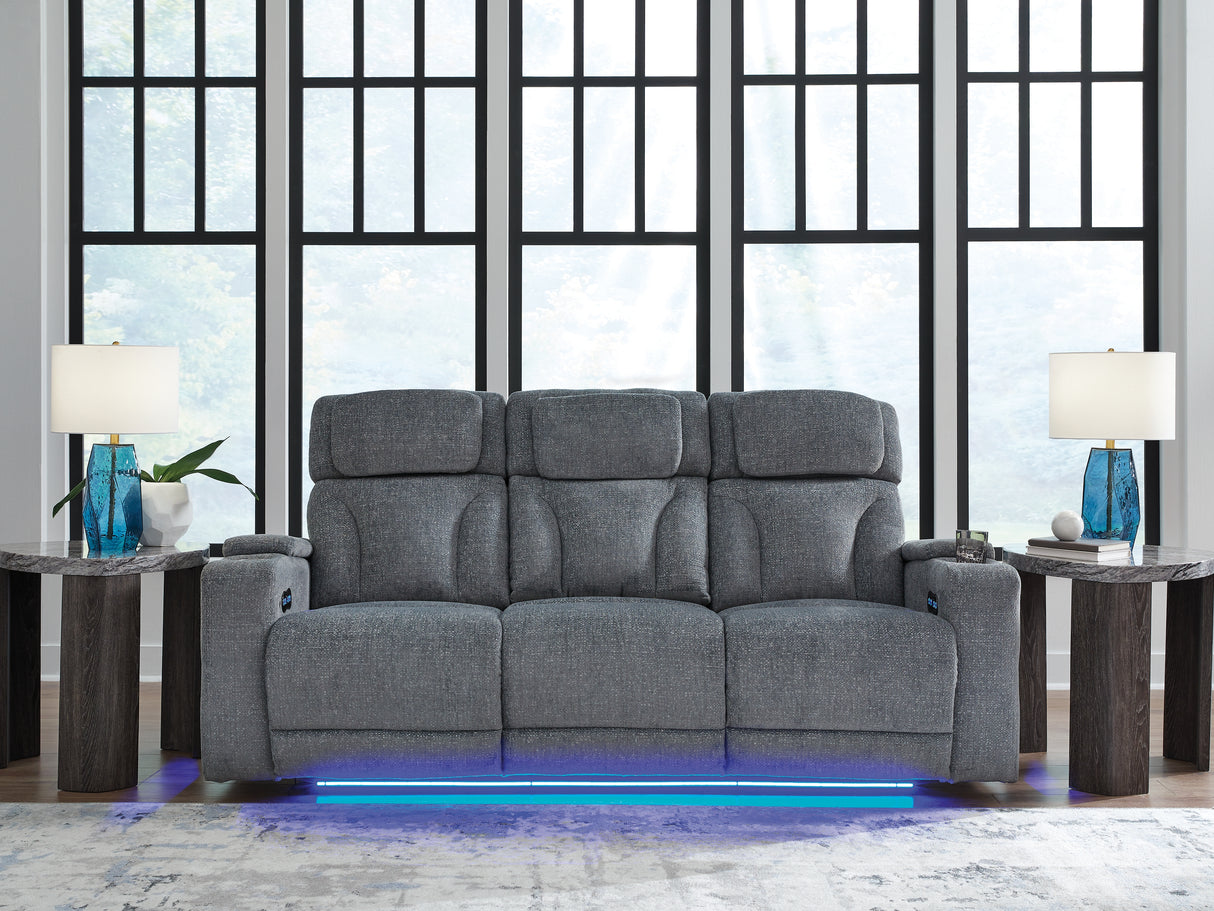 Studio Cave Steel Power Reclining Sofa from Ashley - Luna Furniture