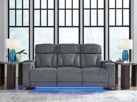 Studio Cave Steel Power Reclining Sofa from Ashley - Luna Furniture