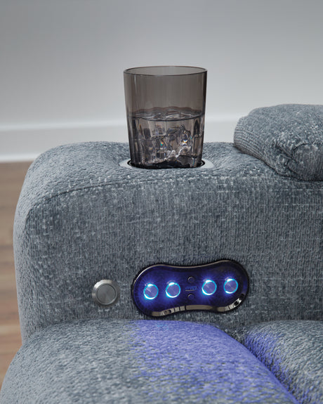 Studio Cave Steel Power Reclining Sofa from Ashley - Luna Furniture