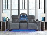 Studio Cave Steel Power Reclining Sofa from Ashley - Luna Furniture