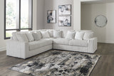 Stupendous Alloy 3-Piece Sectional with Ottoman from Ashley - Luna Furniture