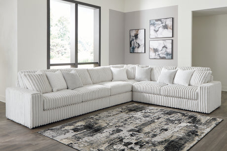 Stupendous Alloy 4-Piece Sectional with Ottoman from Ashley - Luna Furniture