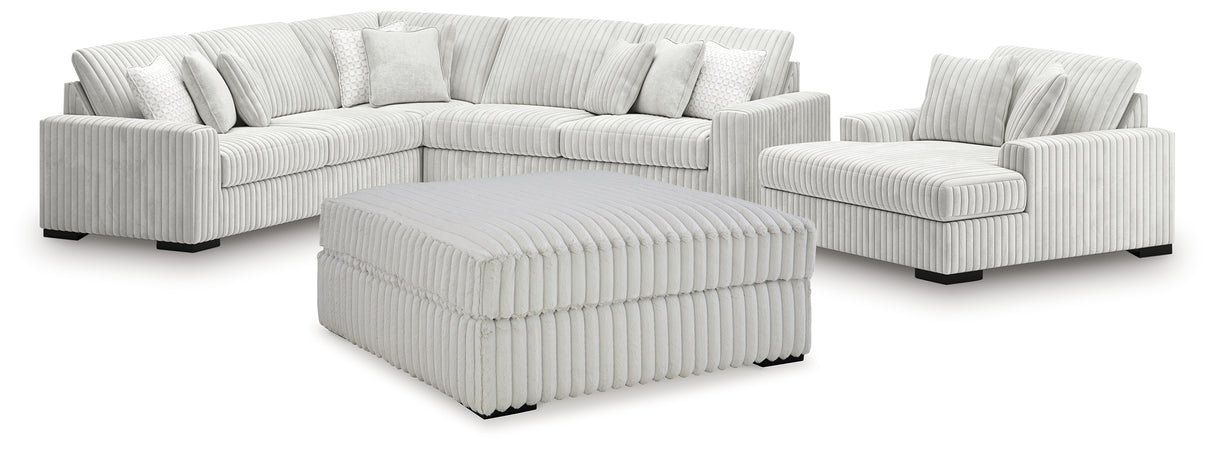 Stupendous Alloy 4-Piece Sectionals and Ottoman from Ashley - Luna Furniture