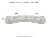Stupendous Alloy 5-Piece Sectional with Ottoman from Ashley - Luna Furniture