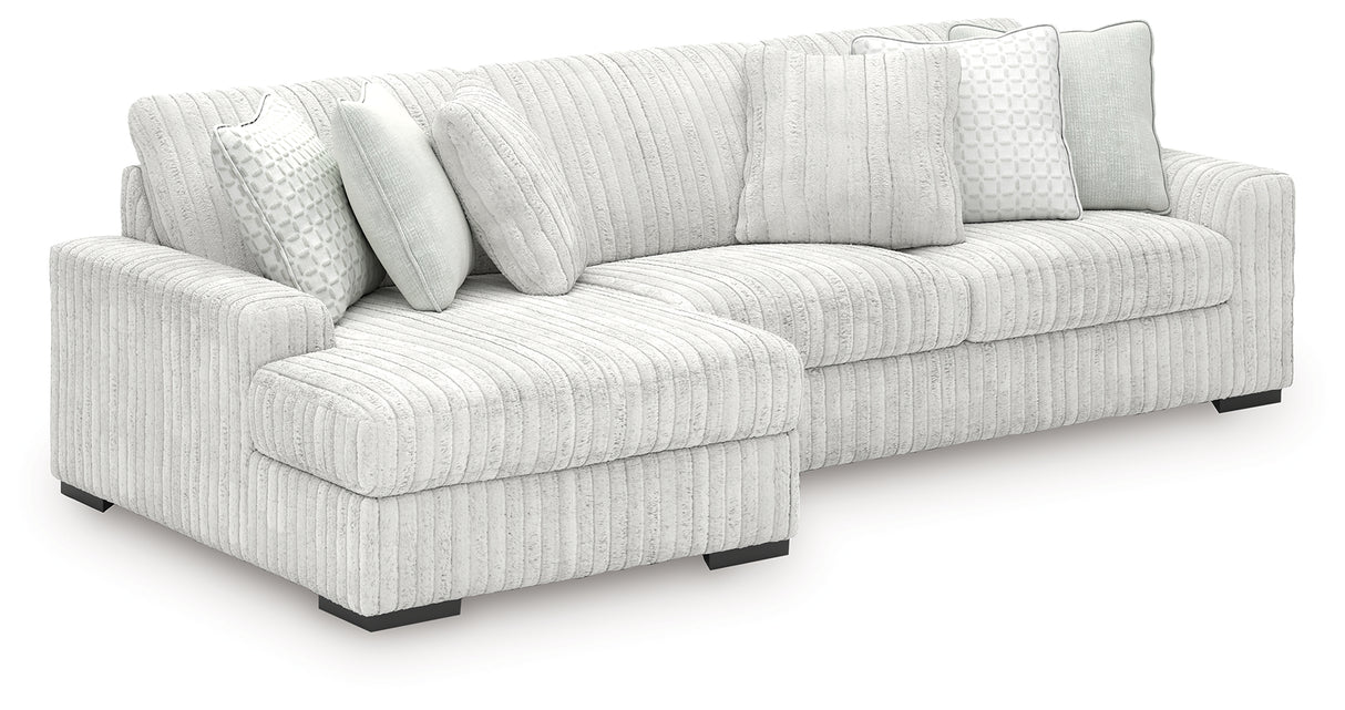 Stupendous Alloy 2-Piece RAF Chaise Sectional from Ashley - Luna Furniture