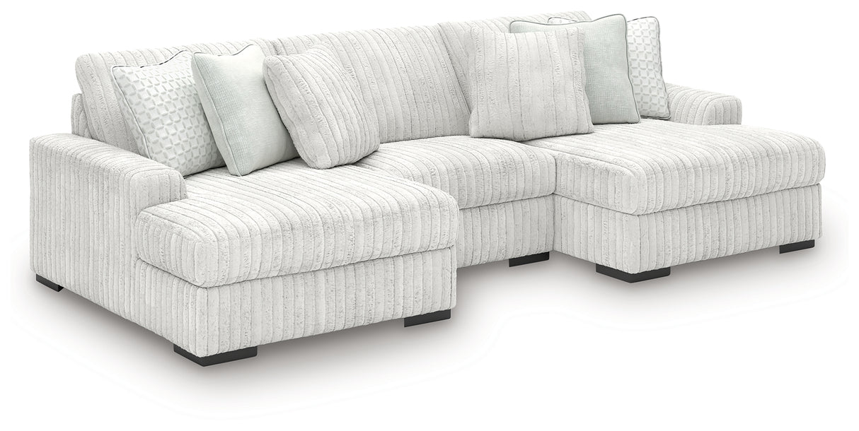 Stupendous Alloy 3-Piece Double Chaise Sectional from Ashley - Luna Furniture