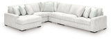 Stupendous Alloy 5-Piece LAF Chaise Sectional from Ashley - Luna Furniture