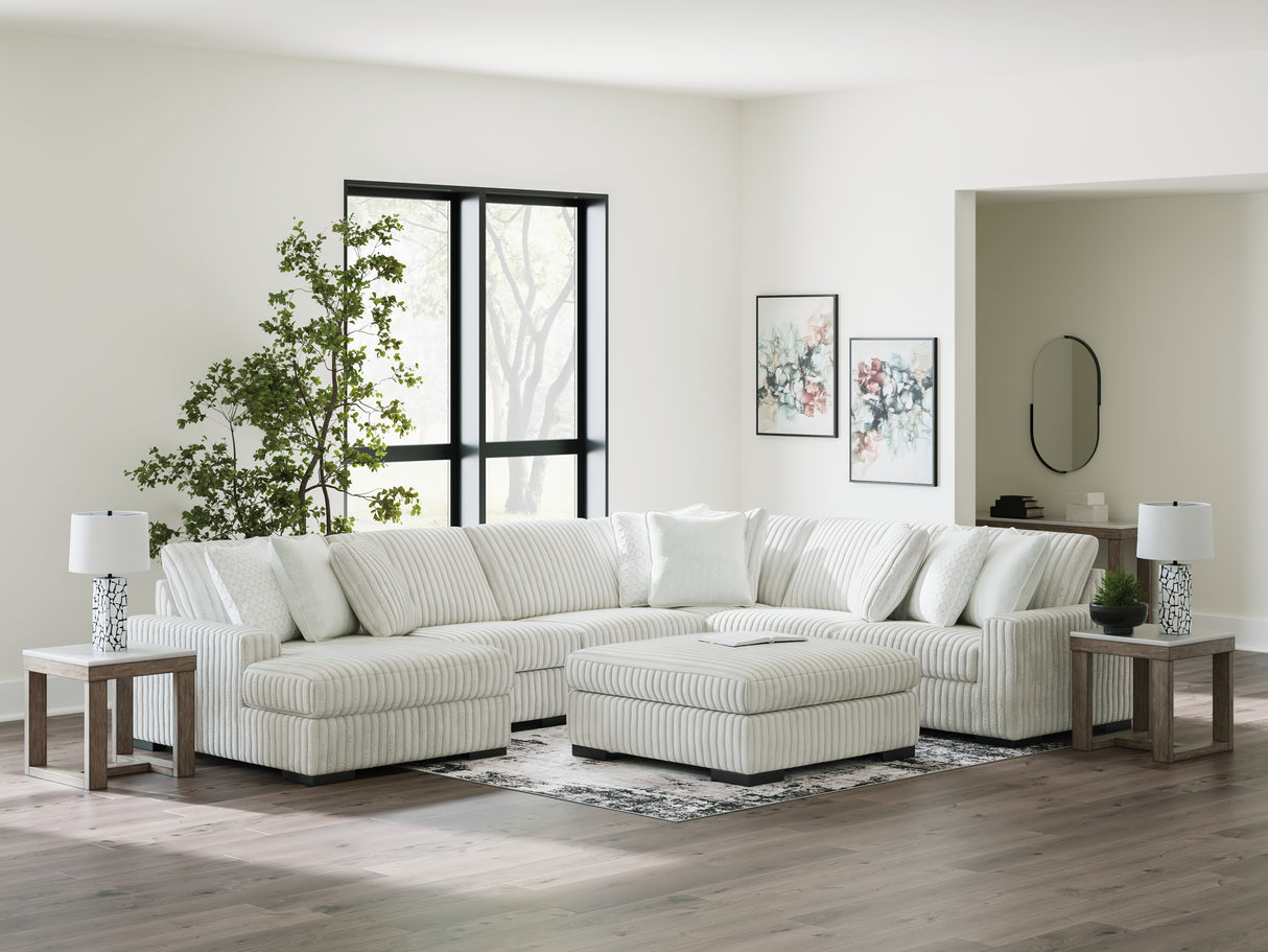Stupendous Alloy 5-Piece LAF Chaise Sectional from Ashley - Luna Furniture