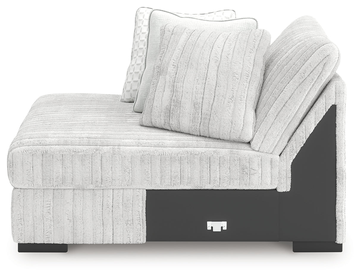 Stupendous Alloy Left-Arm Facing Corner Chaise from Ashley - Luna Furniture
