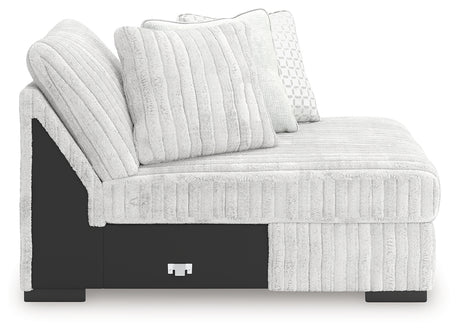 Stupendous Alloy Right-Arm Facing Corner Chaise from Ashley - Luna Furniture
