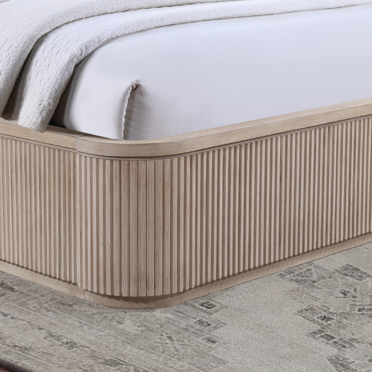 Henry Reeded King 4-Piece Bedroom Set, Tan Finish from Steve Silver - Luna Furniture