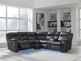 Sultan Meadow Carbon 2-Piece Reclining Sectional from Ashley - Luna Furniture