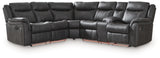 Sultan Meadow Carbon 2-Piece Reclining Sectional from Ashley - Luna Furniture