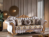 Sultan Traditional Sofa in Cream from Furnia - Luna Furniture