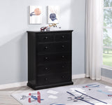 Sumerlin Black 6-Drawer Bedroom Chest from Coaster - Luna Furniture