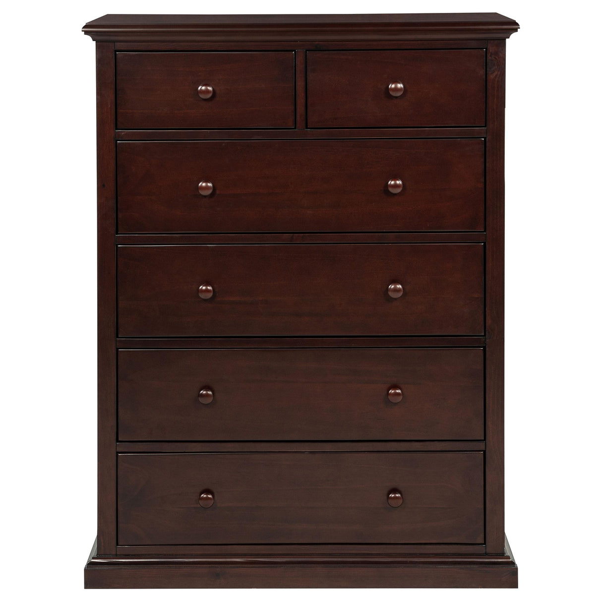 Sumerlin Cappuccino 6-Drawer Bedroom Chest from Coaster - Luna Furniture