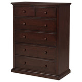 Sumerlin Cappuccino 6-Drawer Bedroom Chest from Coaster - Luna Furniture