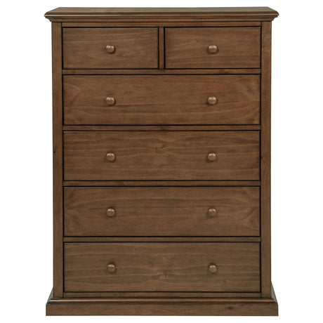 Sumerlin Medium Brown 6-Drawer Bedroom Chest from Coaster - Luna Furniture